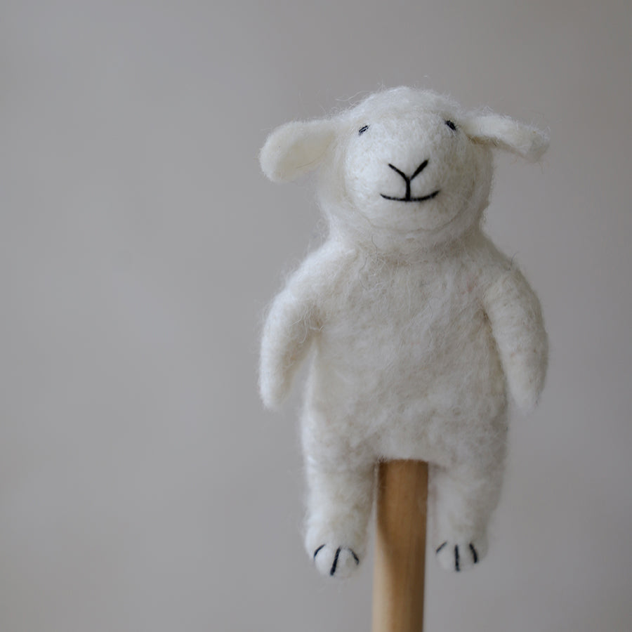 Felt Finger Puppet - Sheep