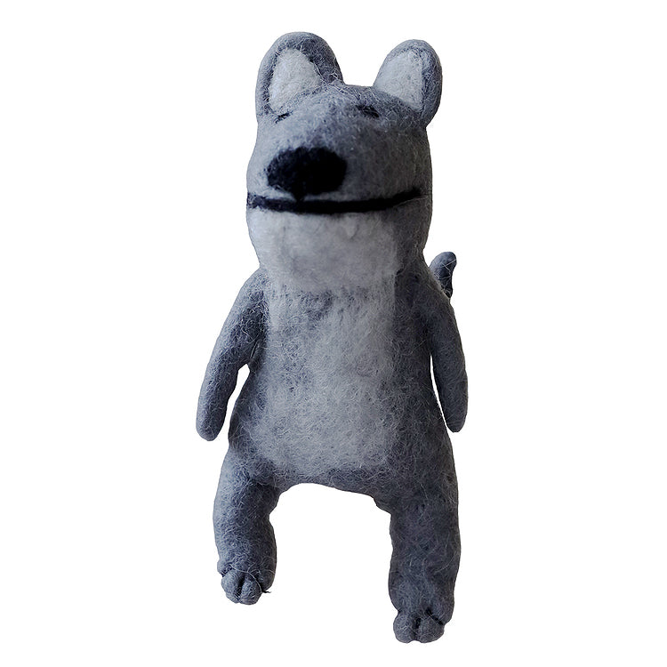 Felt Finger Puppet - Wolf