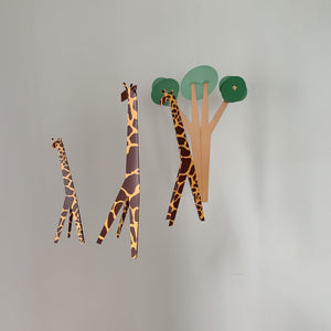 Hanging Mobile - Giraffes on the Savannah