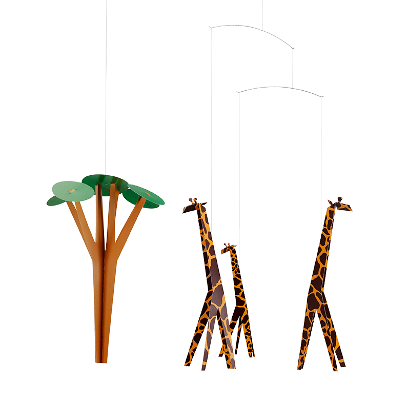 Hanging Mobile - Giraffes on the Savannah