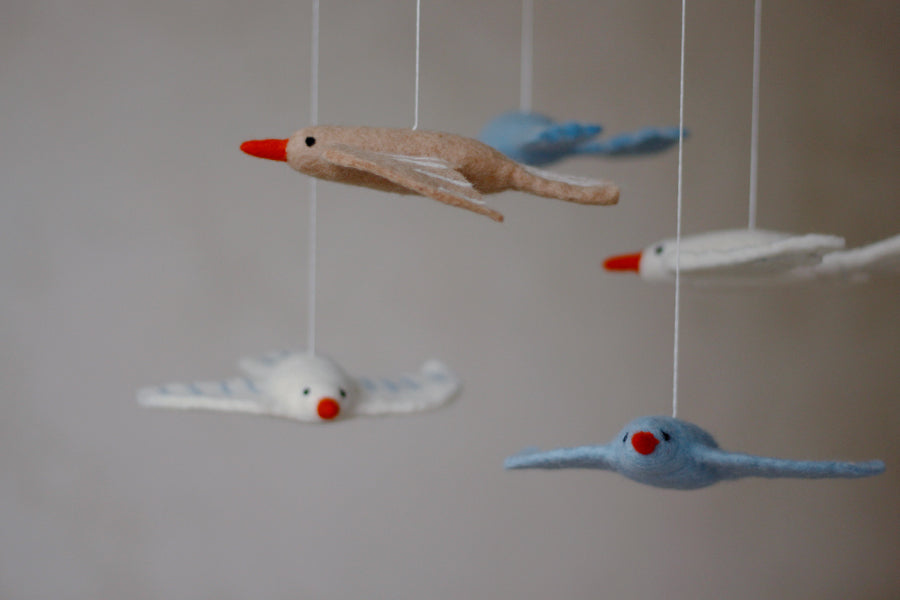 Felt Bird Mobile