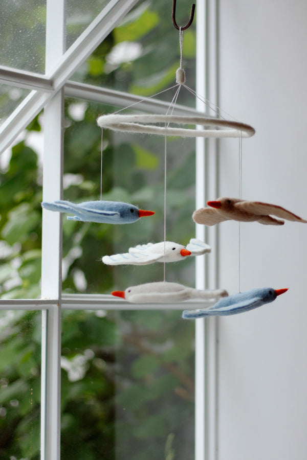 Felt Bird Mobile