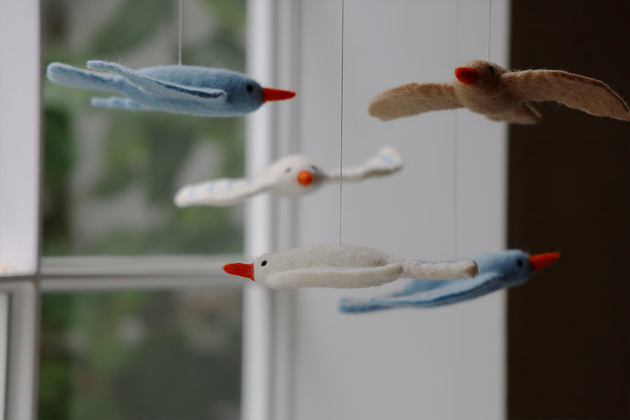 Felt Bird Mobile