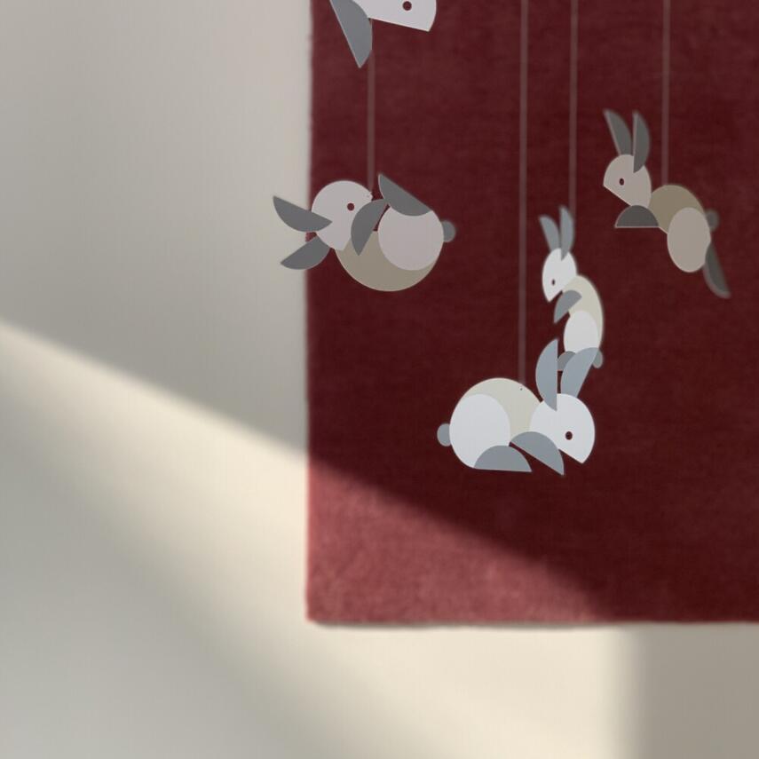 Hanging Mobile - Circular Bunnies