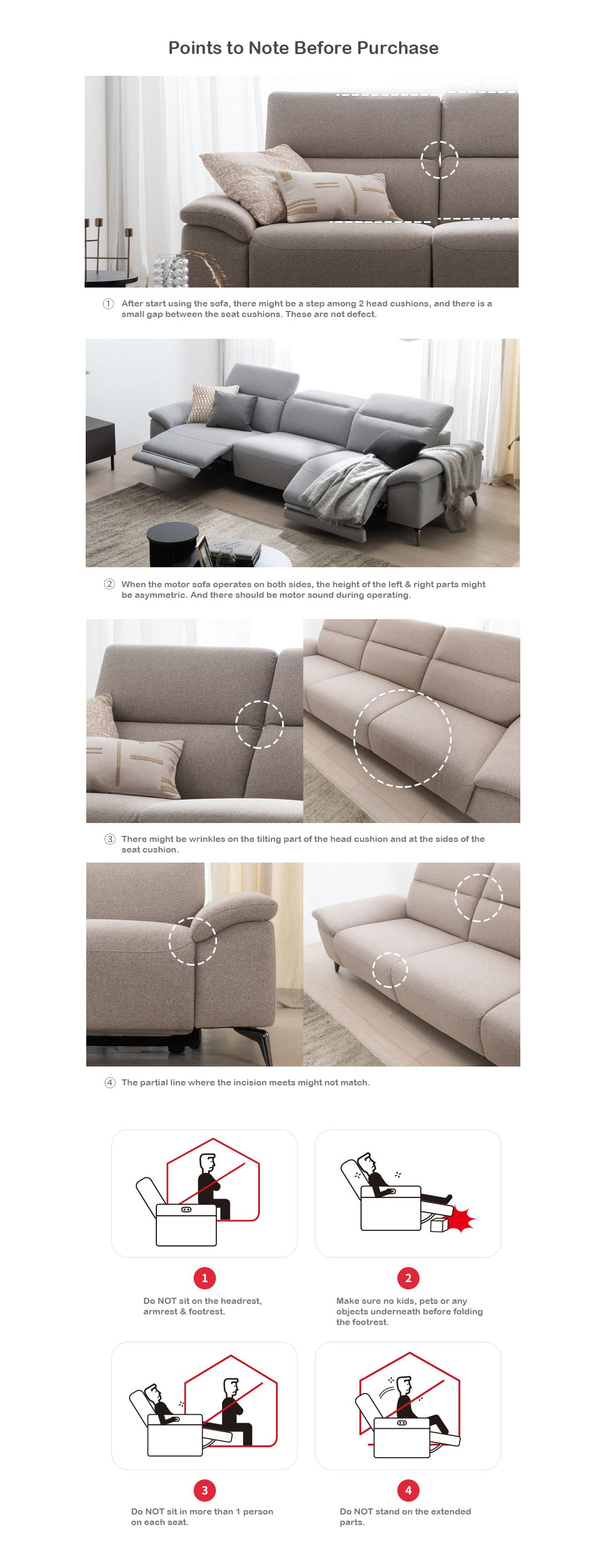 Molise Leather Sofa 3-seater Motor Type (accept pre-order)