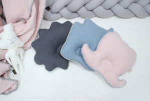 Hairstyle Newborn Pillow - Blue