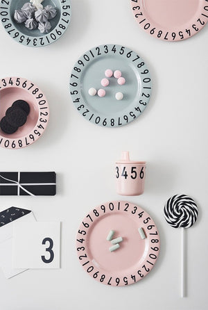 Melamine The Numbers Gift Set - Pink