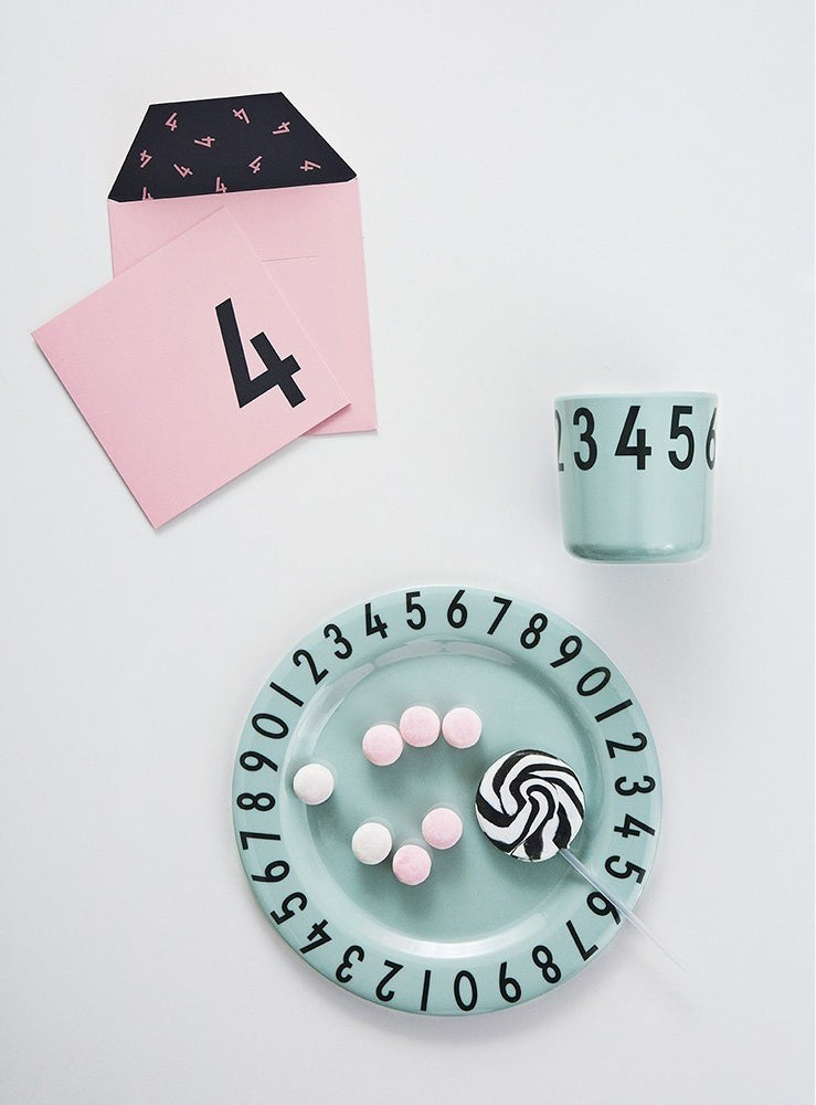 Melamine The Numbers Gift Set - Green