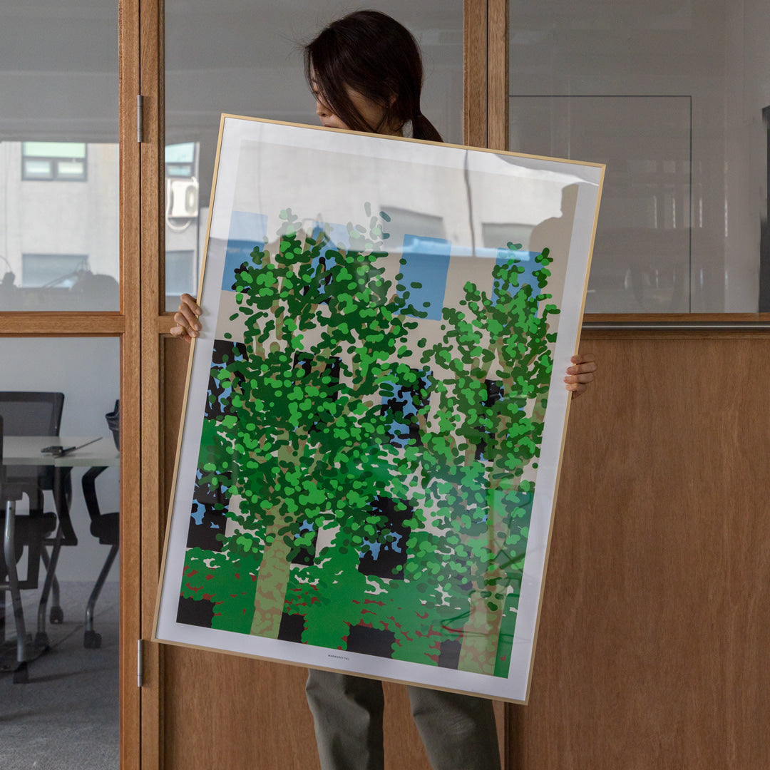 Platanus Poster in Light Gold Frame