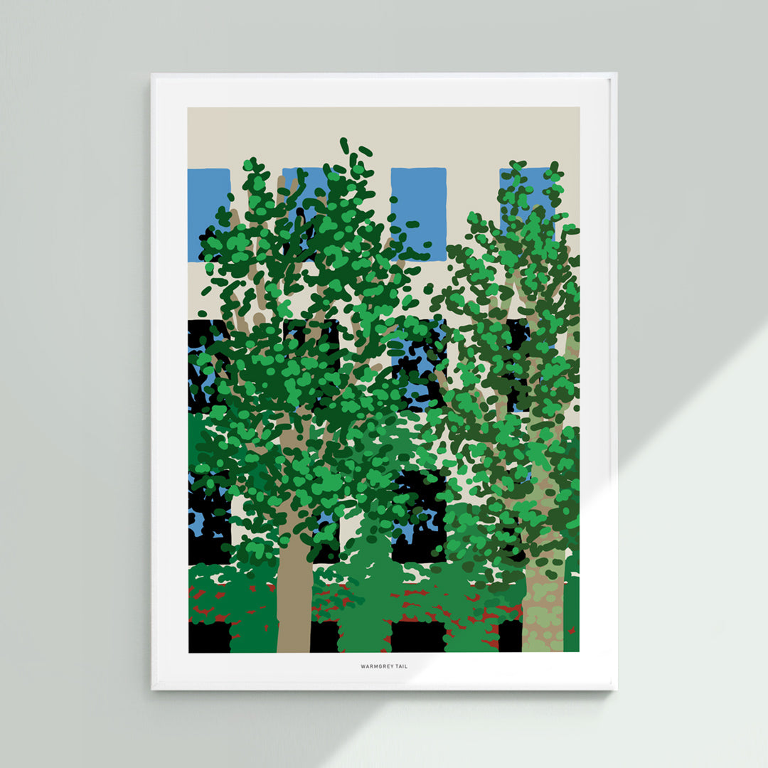 Platanus Poster in Light Gold Frame