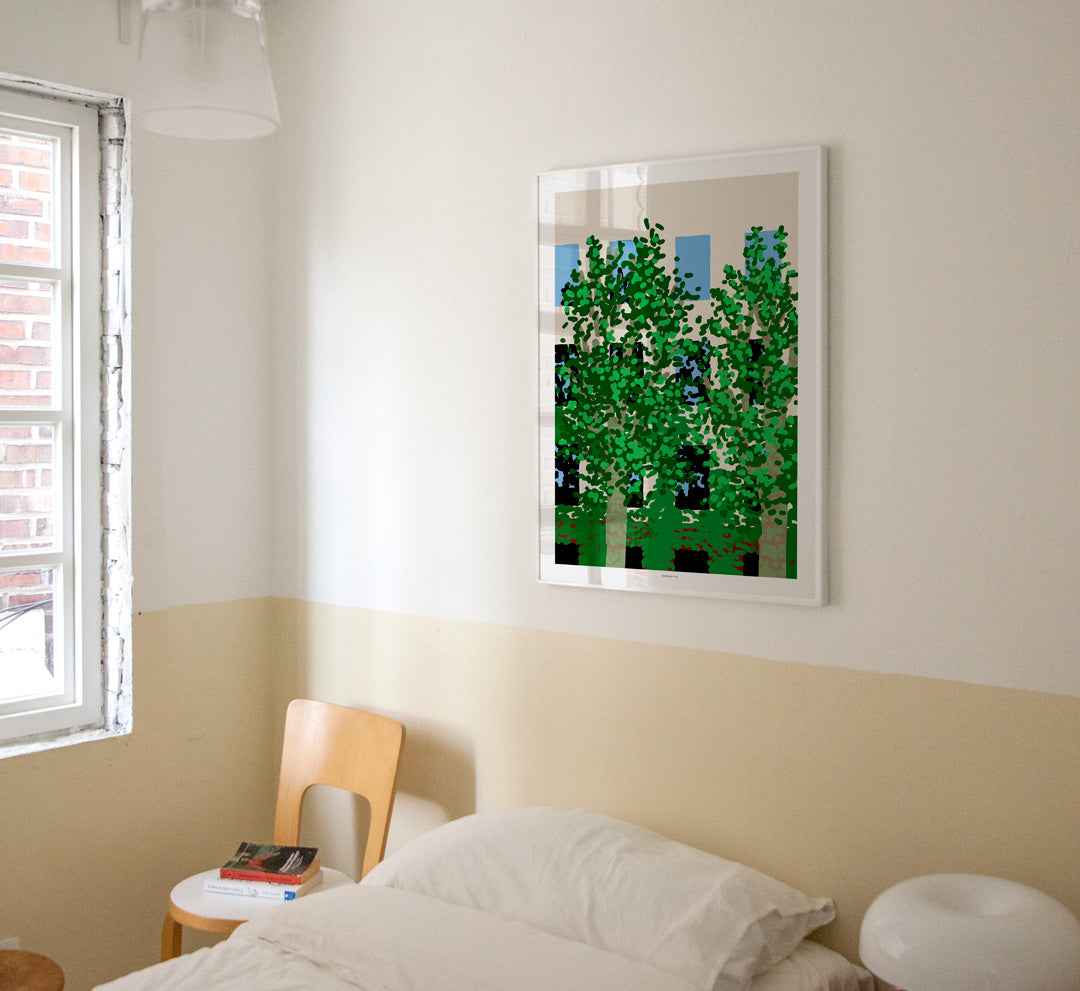 Platanus Poster in Light Gold Frame