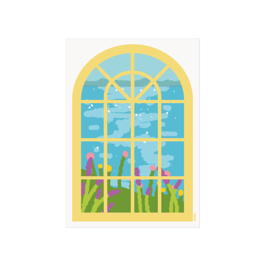 River View Window Poster