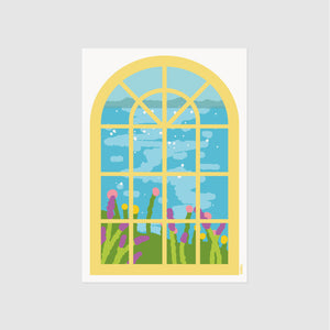 River View Window Poster