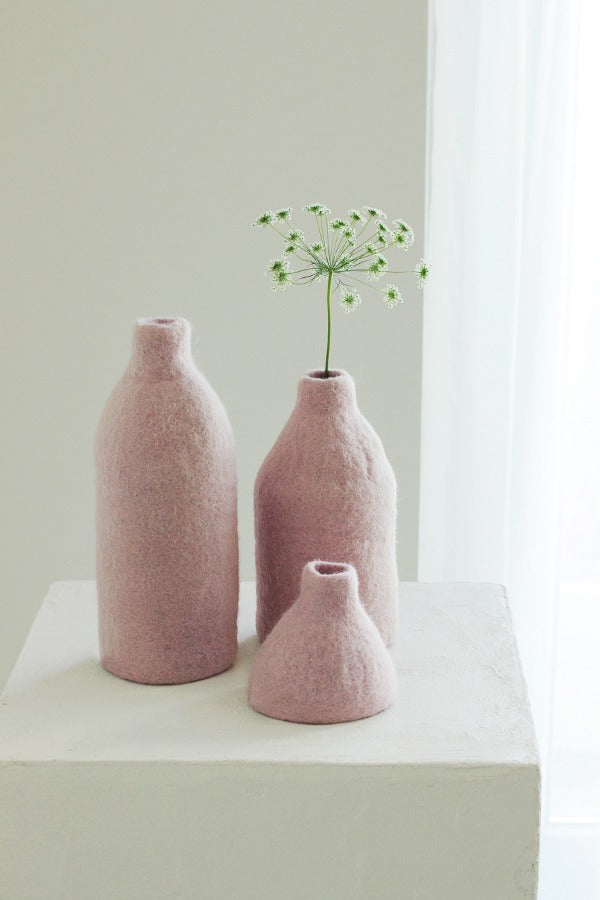 Loosy Vase Cover Pale Pink