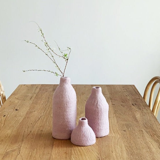 Loosy Vase Cover Pale Pink