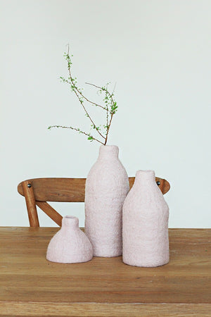 Loosy Vase Cover Pale Pink