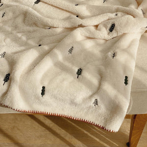 Winter Forest Blanket Cream